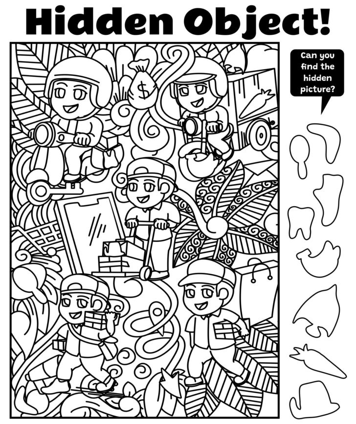 Free Printable Difficult Hidden Pictures