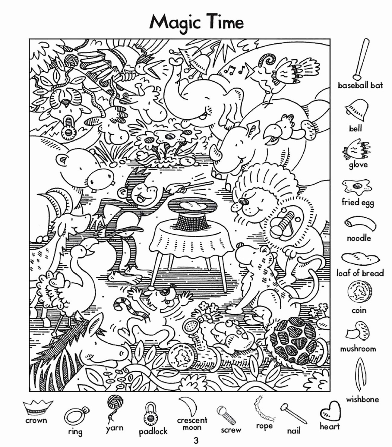 Highlights Hidden Pictures Printable | 123 Worksheets inside Free Printable Highlights Hidden Picture Puzzles