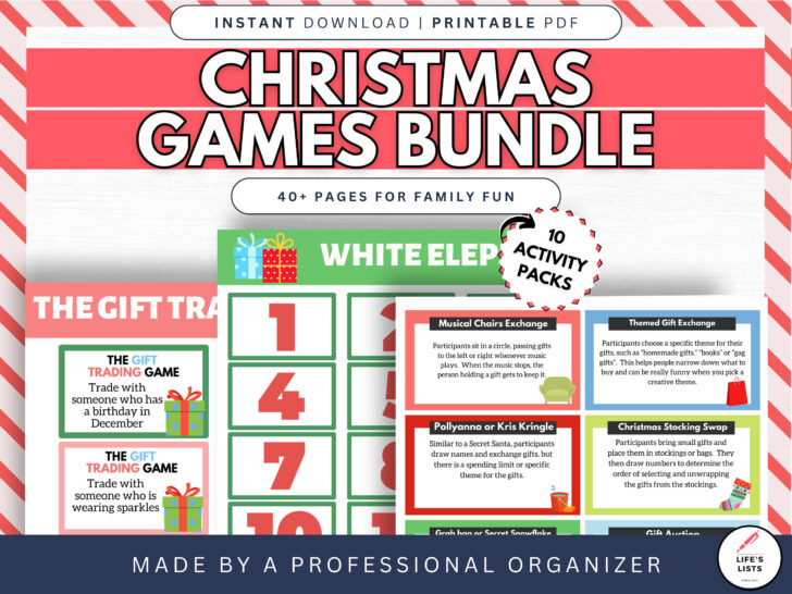 White Elephant Numbers Printable 1-15