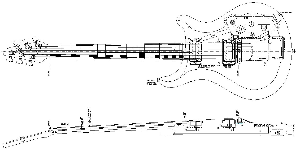 How To Build A Guitar In 62 Easy Steps! pertaining to Free Guitar Building Templates