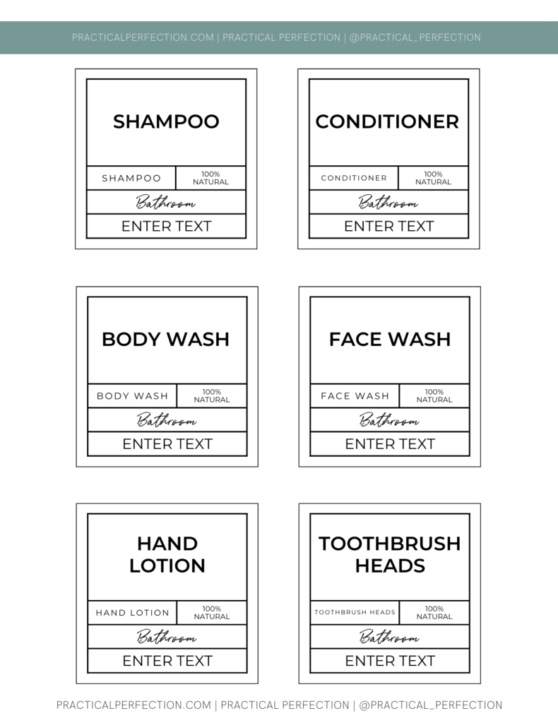 How To Design And Print Your Own Home Organization Labels On Canva throughout Free Printable Organizing Labels
