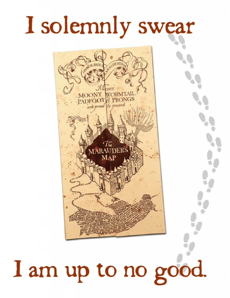 How To Make A Diy Marauder&amp;#039;S Map Shirts (With 2 Free Printables with Free Printable Harry Potter Marauders Map