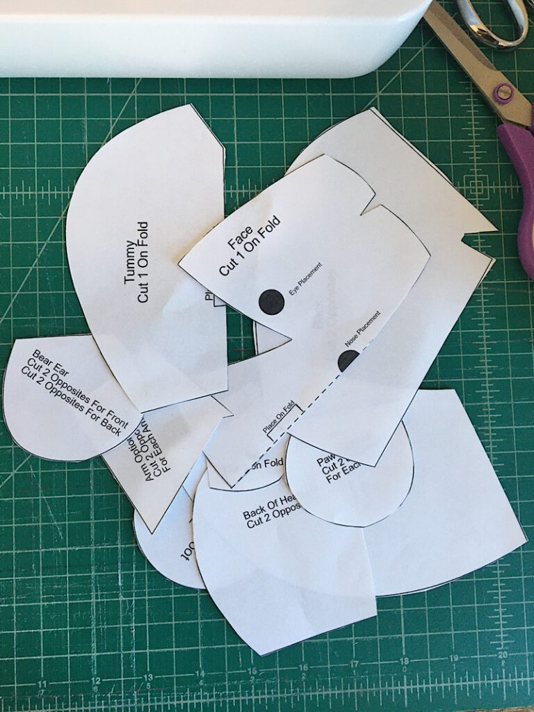 How To Make A Memory Bear {Free Pdf Pattern} with Memory Bear Sewing Pattern Free Printable