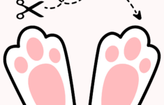 How To Make Bunny Footprints For Easter | Free Easter Bunny pertaining to Footprint Outline Printable Free