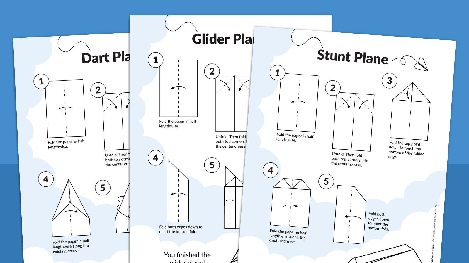 How To Make Paper Airplanes (Free Printable) within Free Paper Airplane Designs Printable Templates
