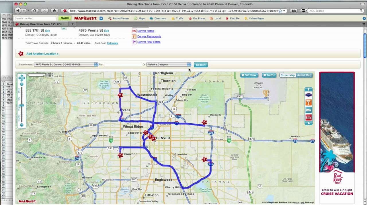 How To -- Mapquest Route Planner with regard to Mapquest Free Printable Driving Directions