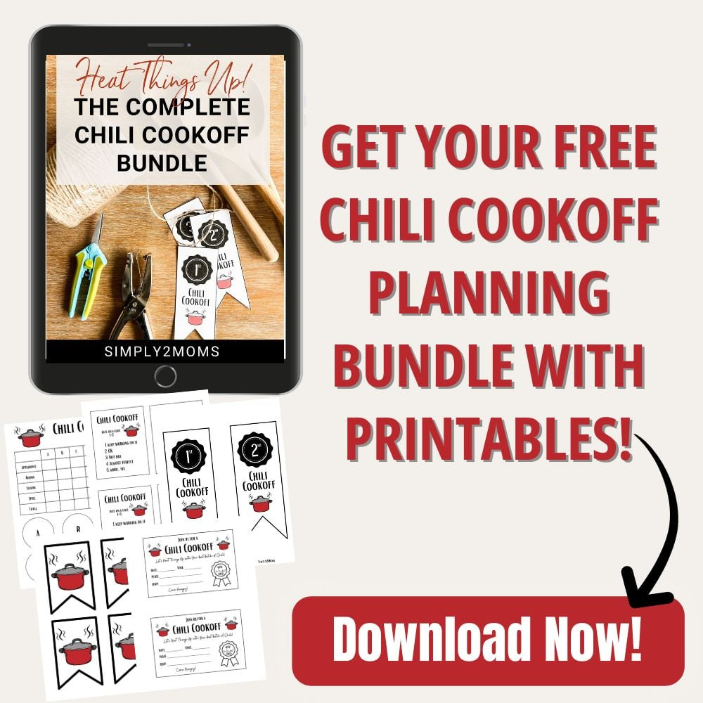 How To Plan The Best Chili Cook-Off With Free Printables within Free Chili Party Printables