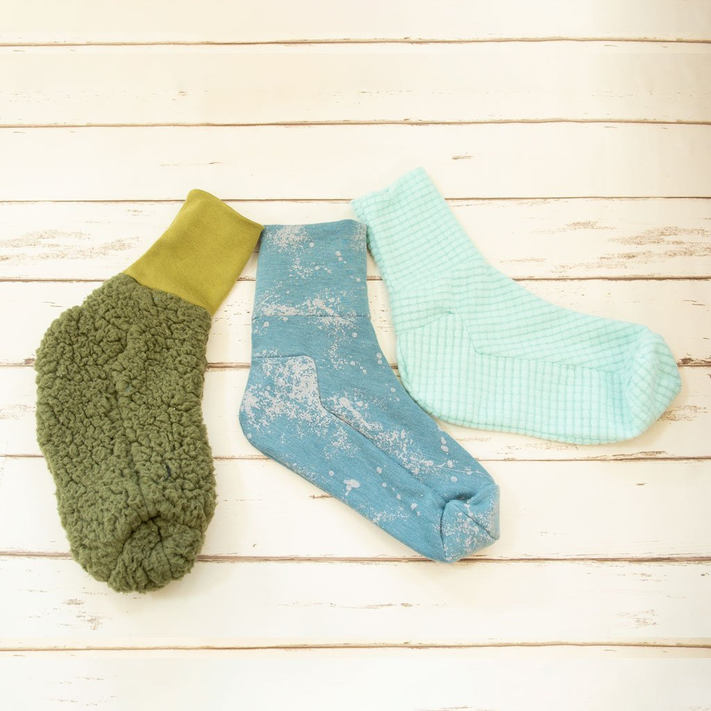 How To Sew Socks (Free Sock Pattern) - Elizabeth Made This pertaining to Free Printable Fleece Sock Patterns