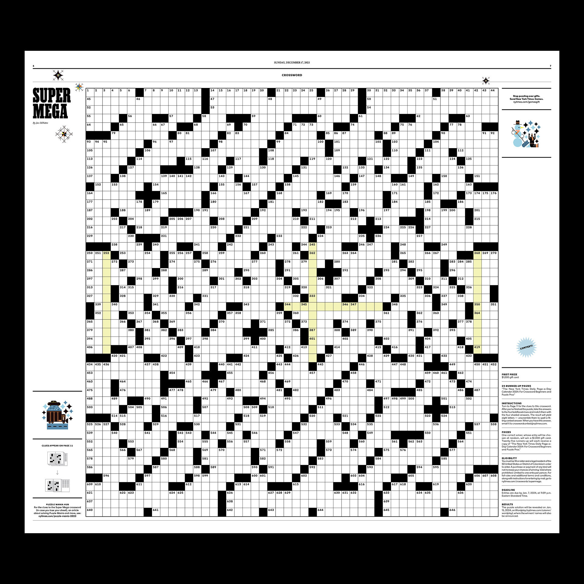 How To Solve The 2023 Puzzle Mania Super Mega Crossword - The New for Free Ny Times Printable Crossword Puzzles