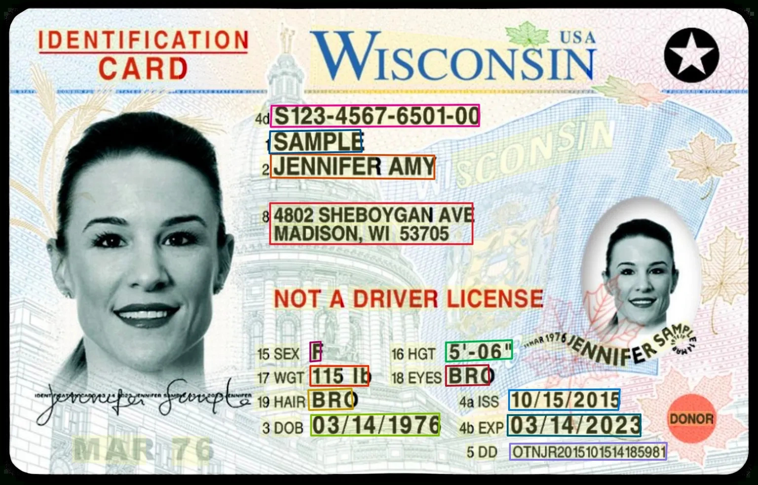 Id Cards And Passports Ocr | Parsio in Free Printable Fake Driver&amp;amp;#039;s License Template