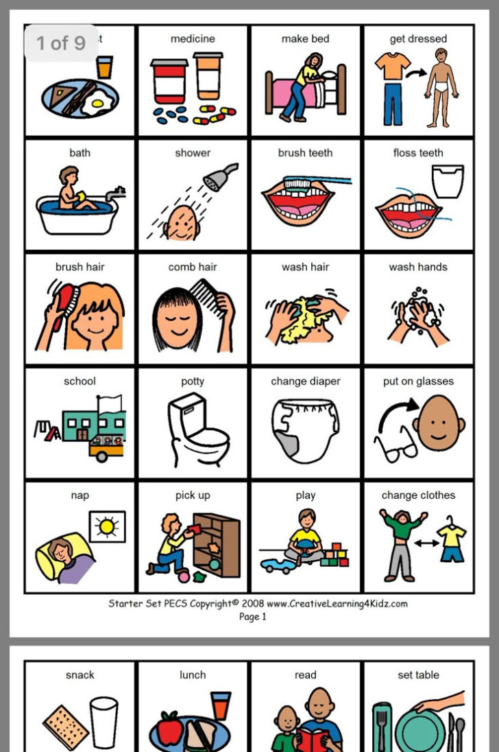 Free Printable Pecs Icons
