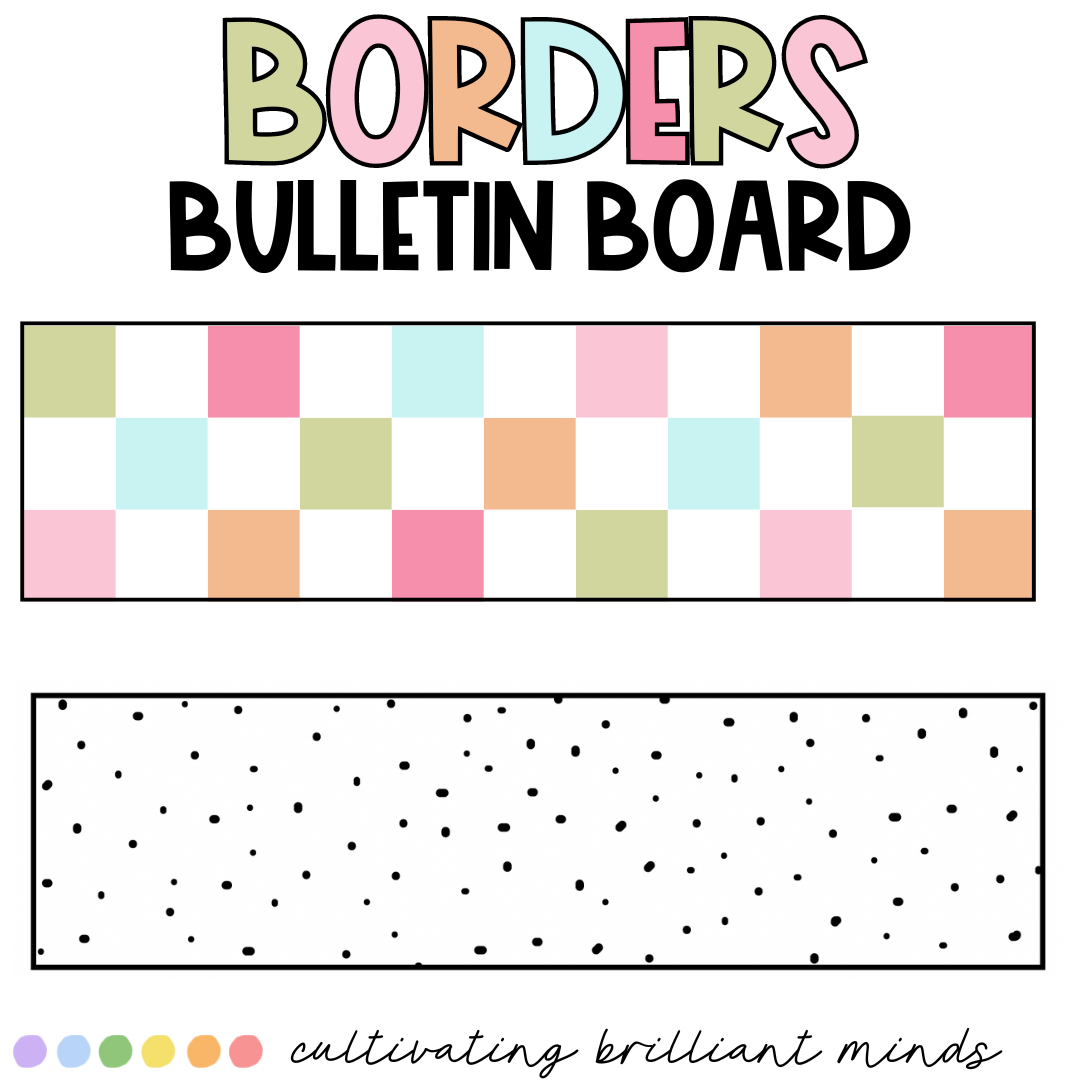 In Bloom Bulletin Board Borders | Classroom Decor | Back To School intended for Free Printable Bulletin Board Trim
