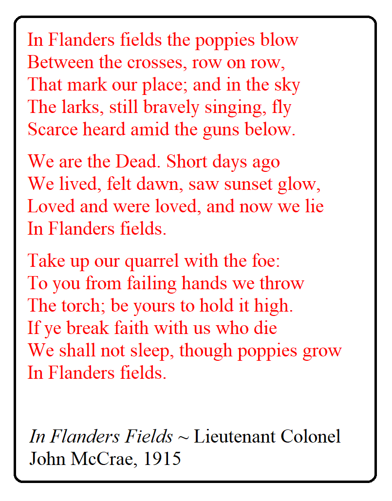 In Flanders&amp;#039; Fields Poem Png Lirf | Life In The Realm Of Fantasy throughout Free Printable In Flanders Field Poem