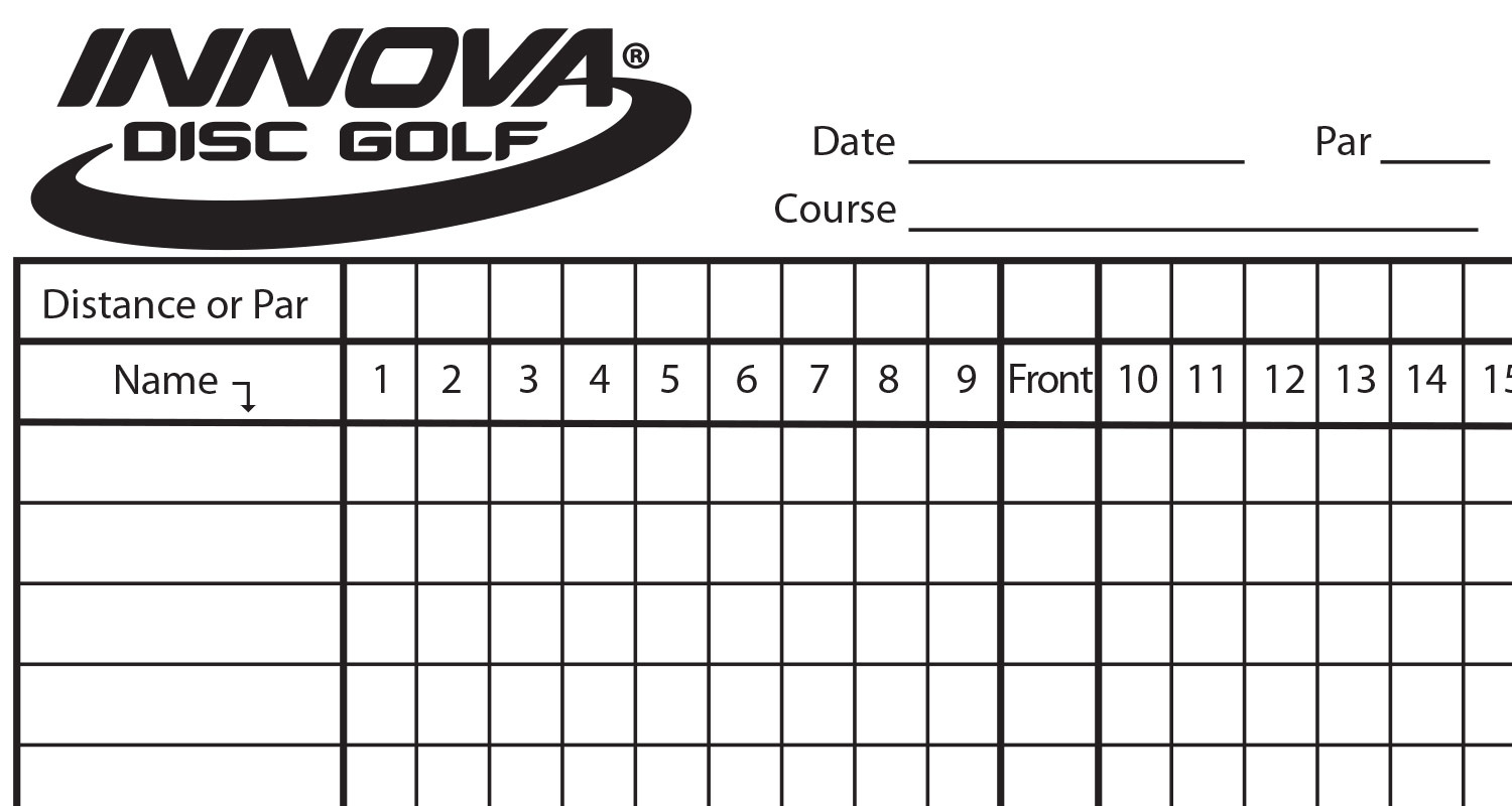 Innova Scorecard - Innova Disc Golf intended for Free Printable Golf Scorecard Template