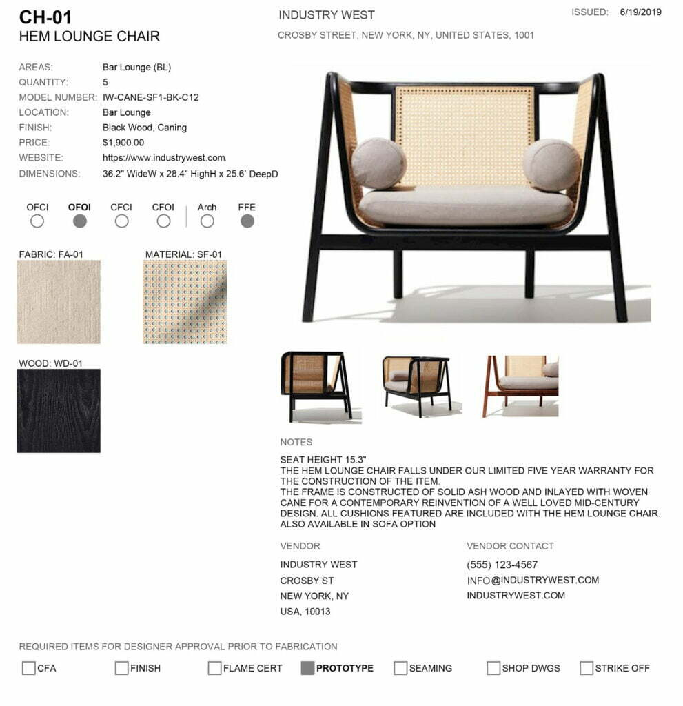 Interior Design Spec Writing Simplified: Specify, Budget, Procure. in Free Interior Design Spec Sheet Template