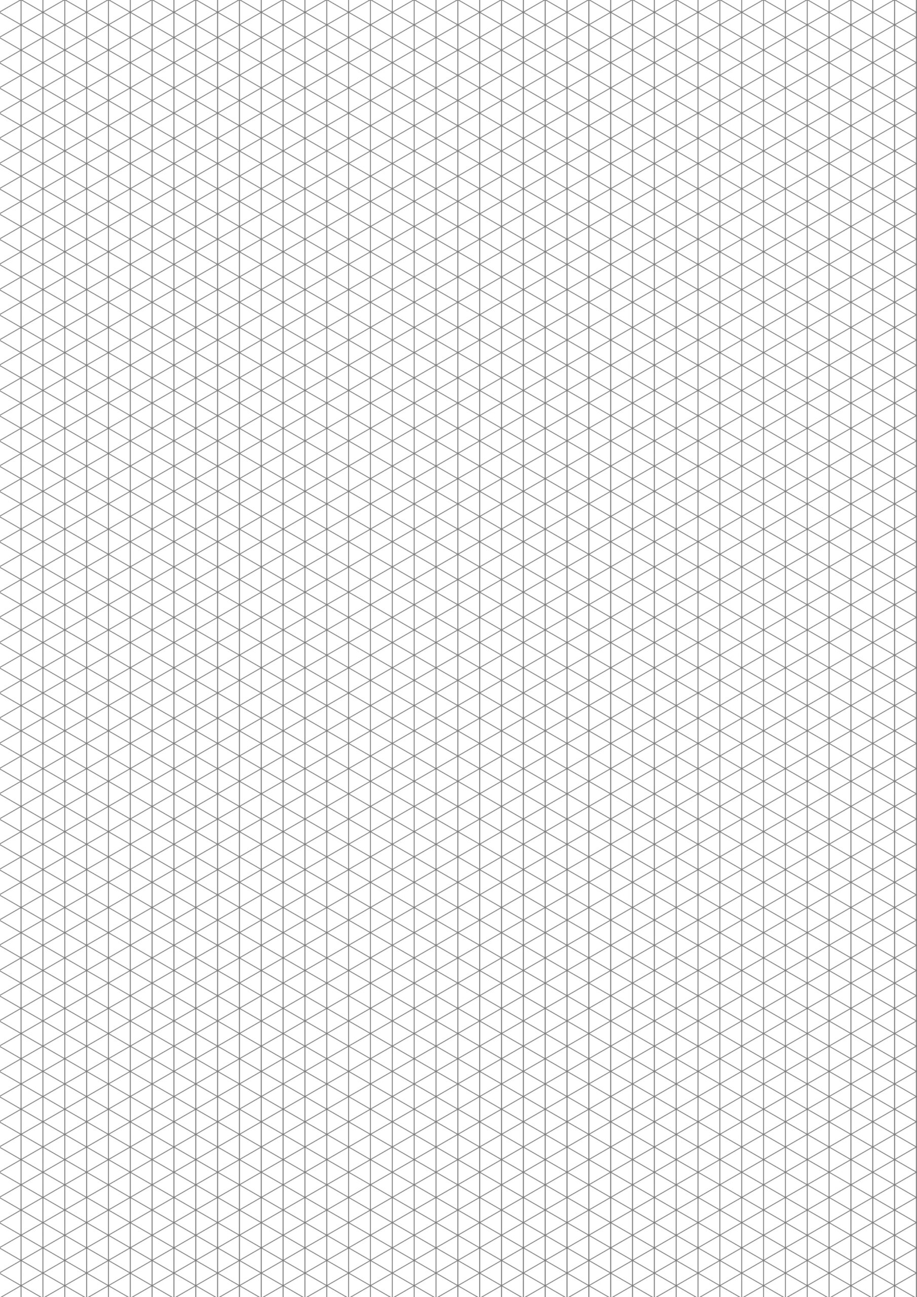 Isometric Graph Paper (Pdf) | Graph Paper Page for Free Printable A3 Isometric Paper