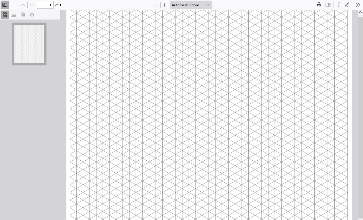 Isometric Graph Paper (Pdf) | Graph Paper Page with Free Printable A3 Isometric Paper