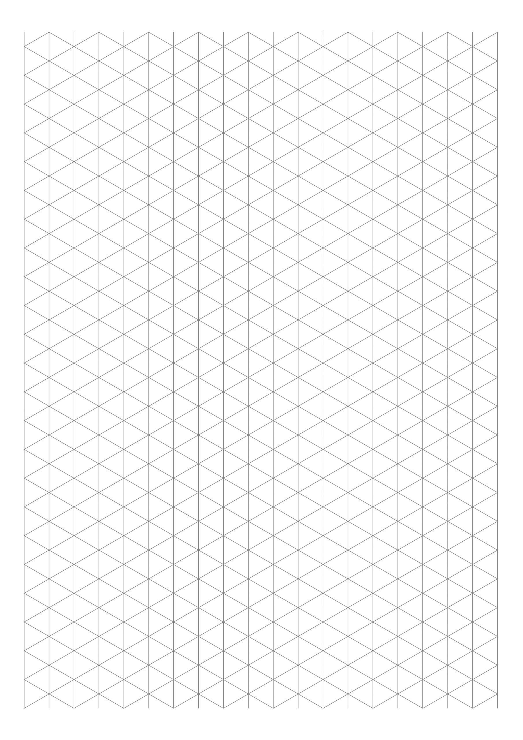 Isometric Graph Paper (Pdf) | Graph Paper Page with Free Printable A3 Isometric Paper