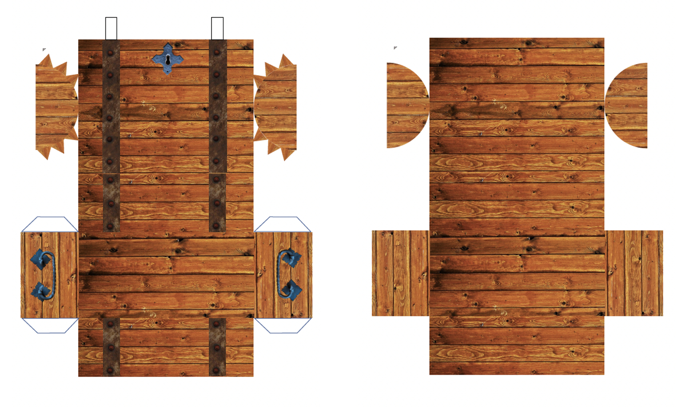 I&amp;#039;Ve Made A Printable Papercraft Treasure Chest Using Free Images pertaining to Free Printable Treasure Chest Box Template