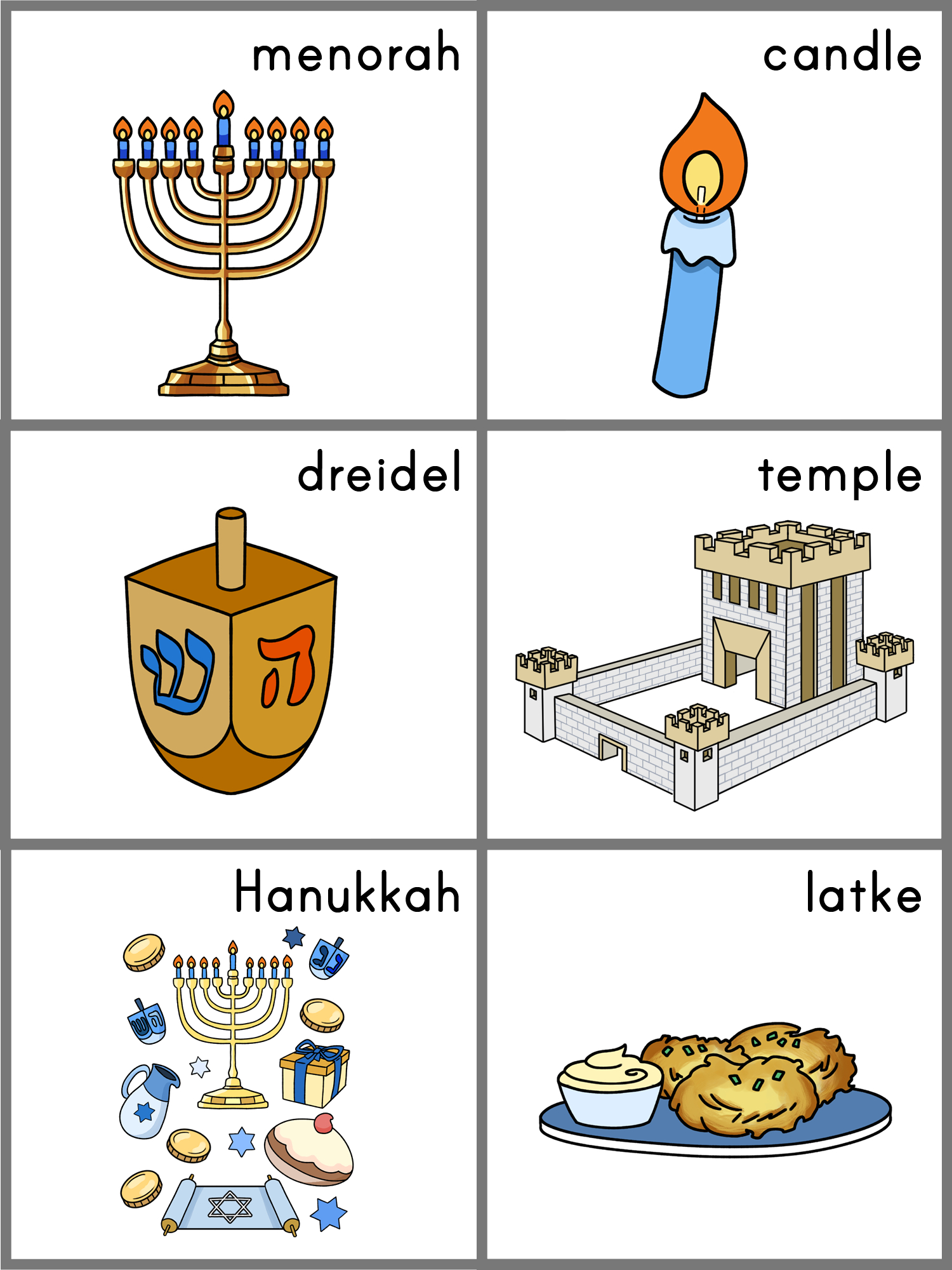 Jewish Hanukkah Crafts pertaining to Dltk Free Printables