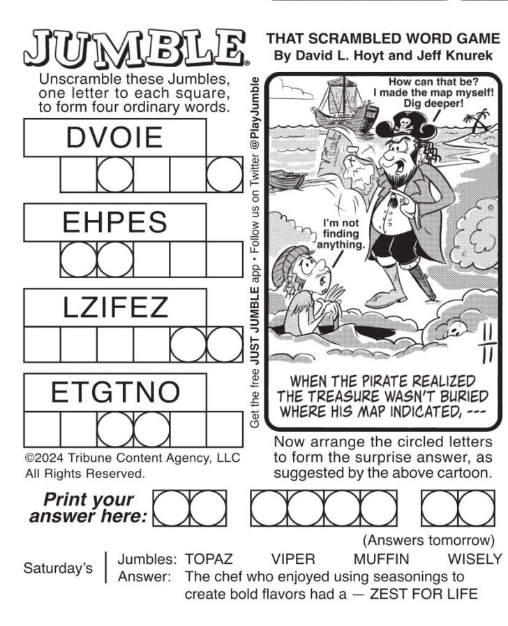 Free Printable Jumble Puzzles with Answers Free Printable Jumble Puzzles with Answers