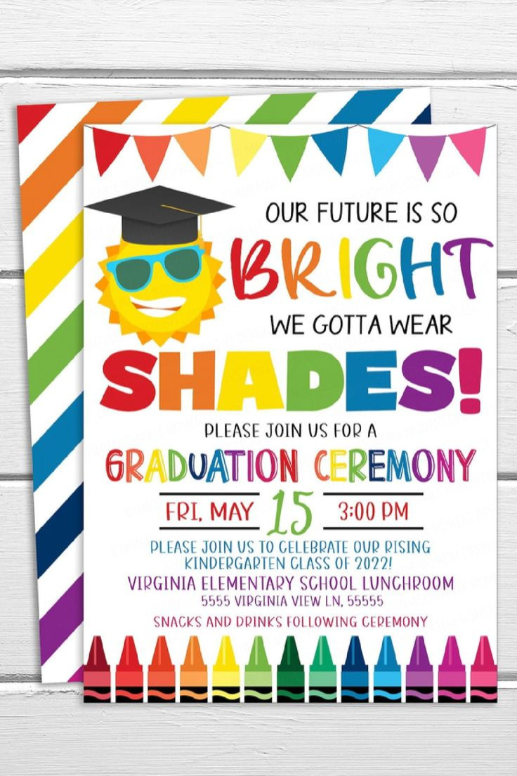 Kindergarten Grad Party Invitation inside Kindergarten Graduation Invitations Free Printable