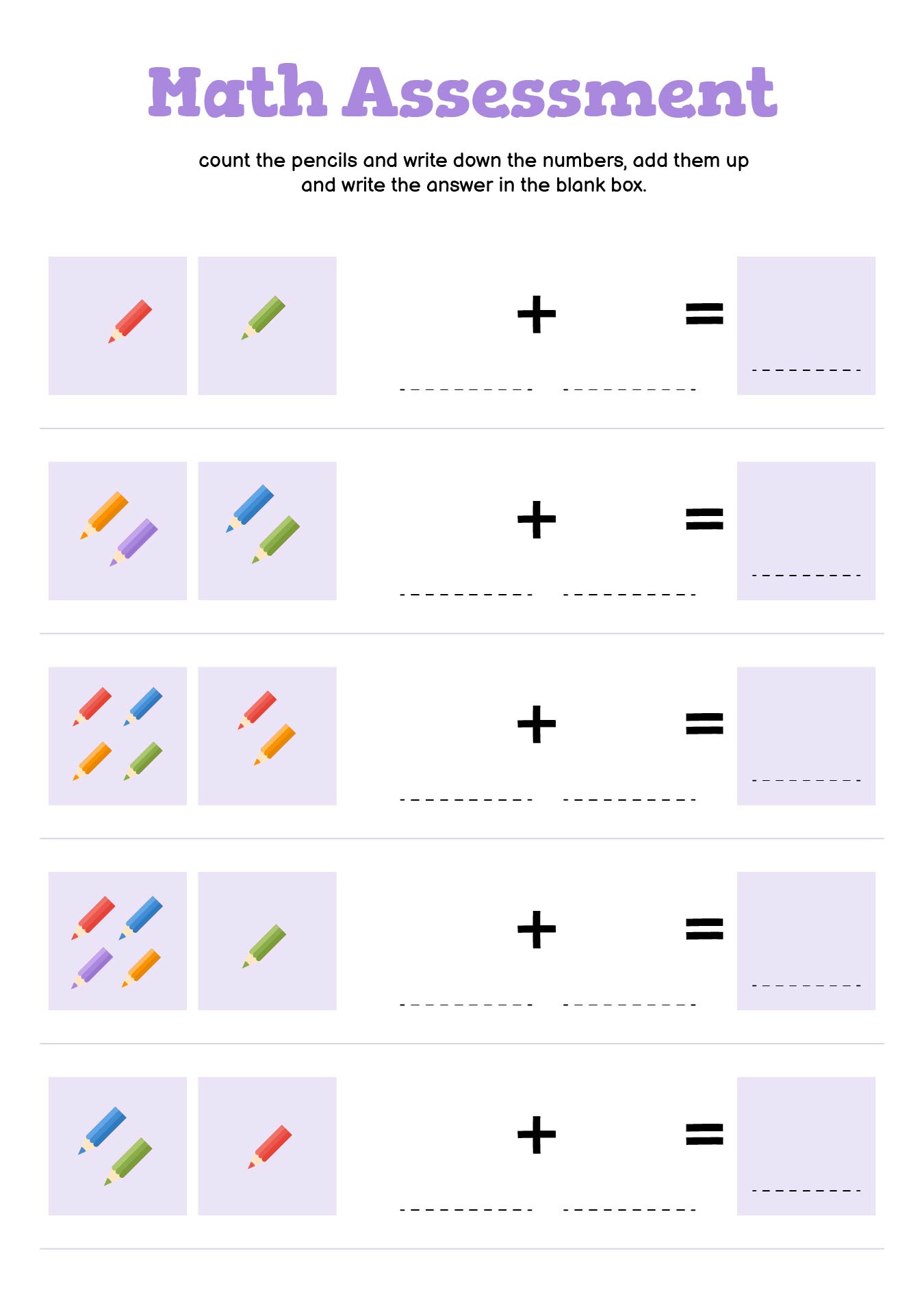 Kindergarten Placement Test inside Free Printable Placement Test
