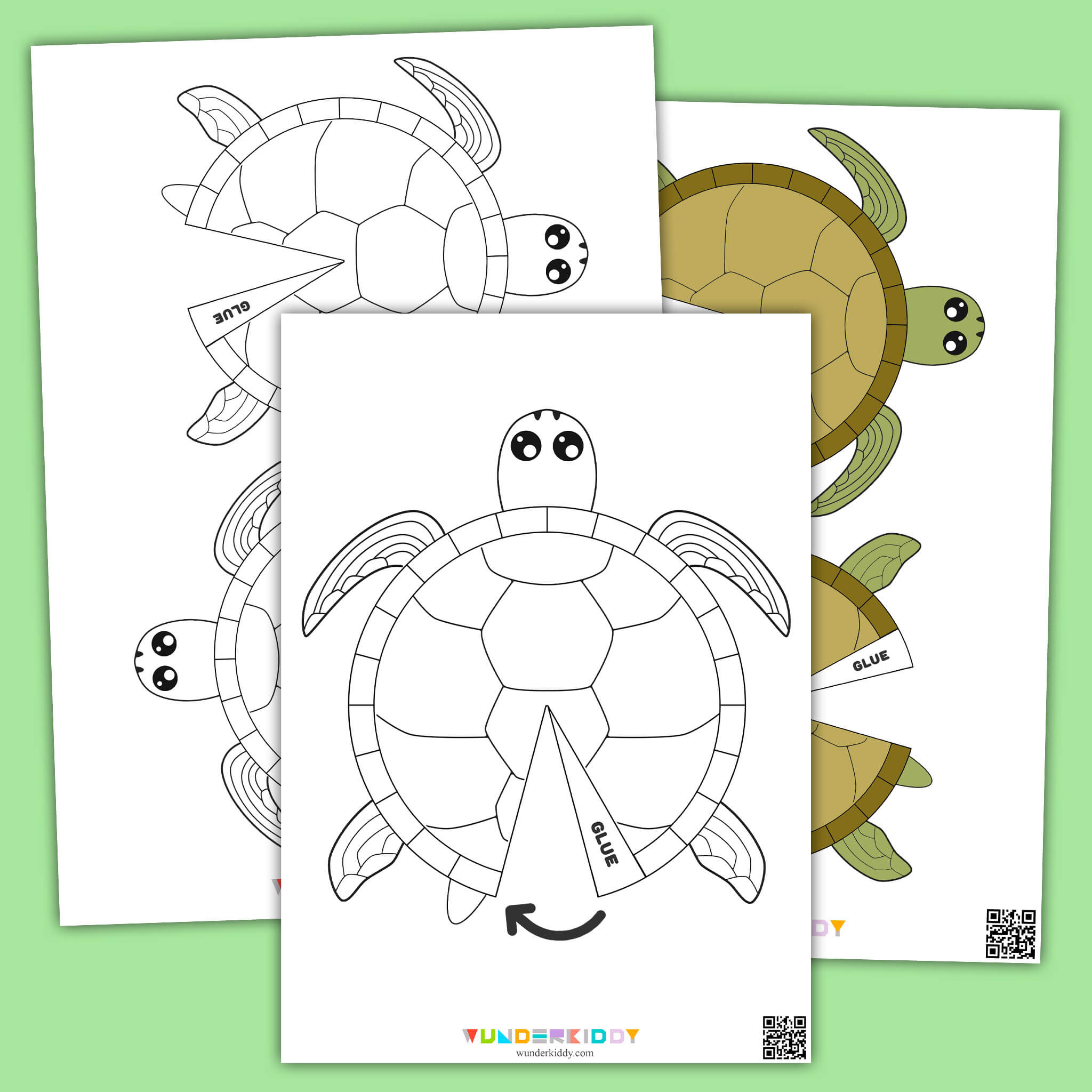 Kostenlose Schildkröten-Bastelvorlage Für Kinder Zum Ausdrucken with regard to Free Printable Sea Turtle Template
