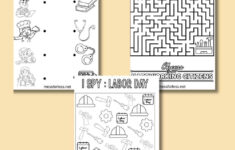 Labor Day Printable Activity Book – Mess For Less in Free Printable Labor Day Activities