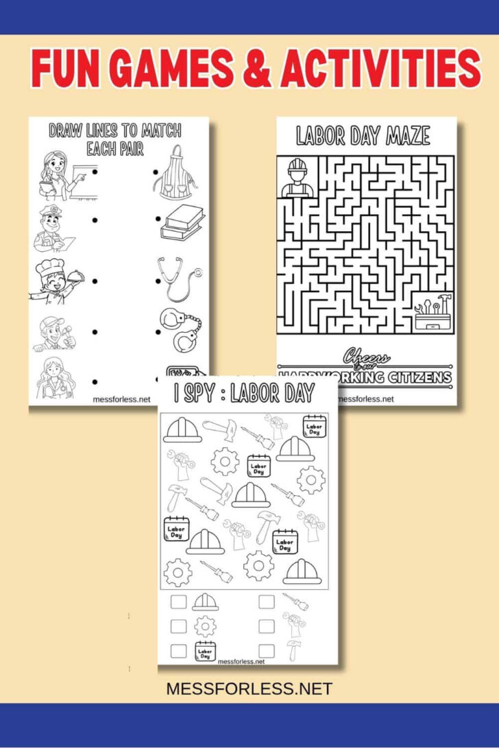 Free Printable Labor Day Activities