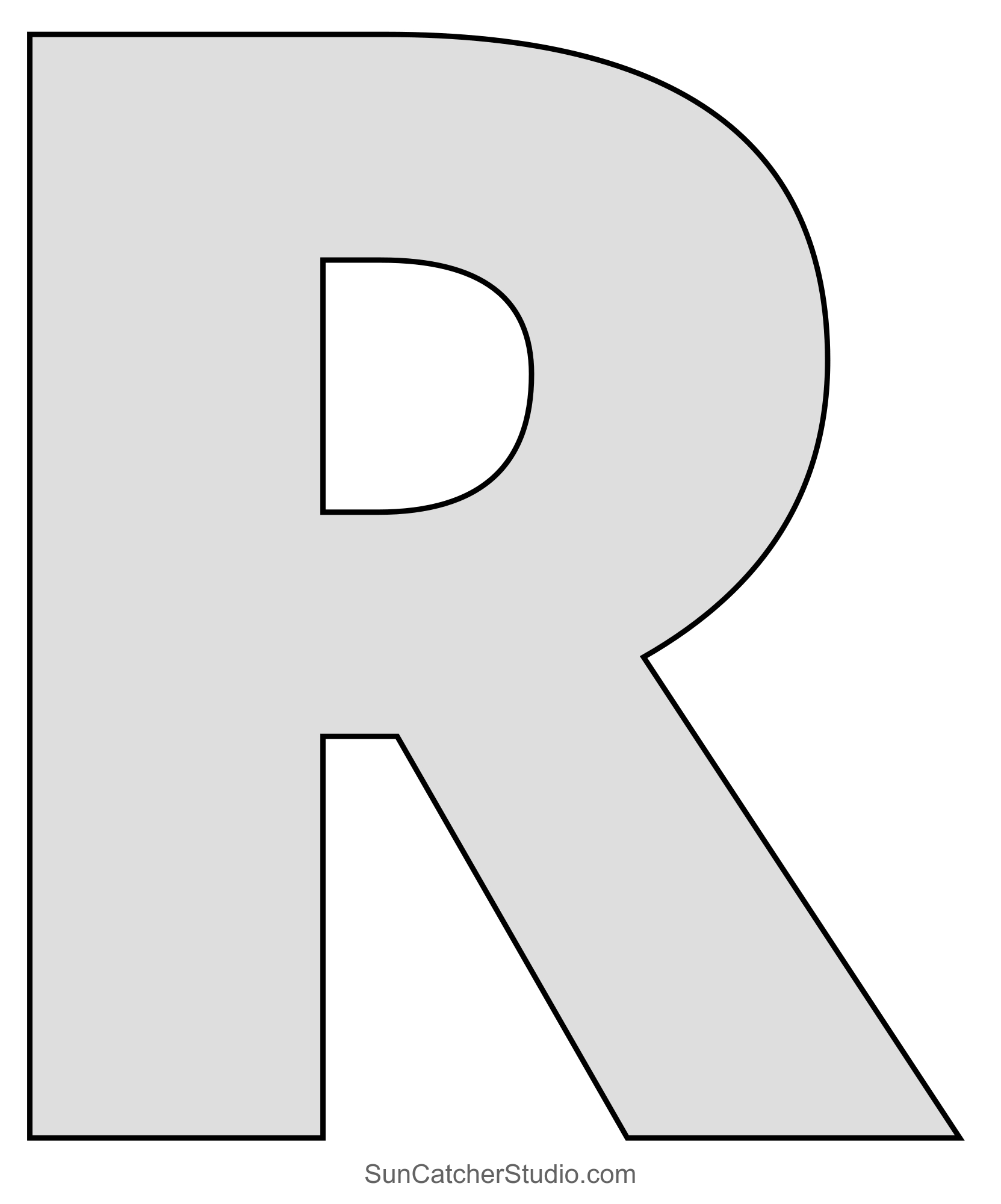 Large Letter Stencils (Printable Alphabet Lettering Font) – Free intended for Downloadable Free Printable Letter Stencils