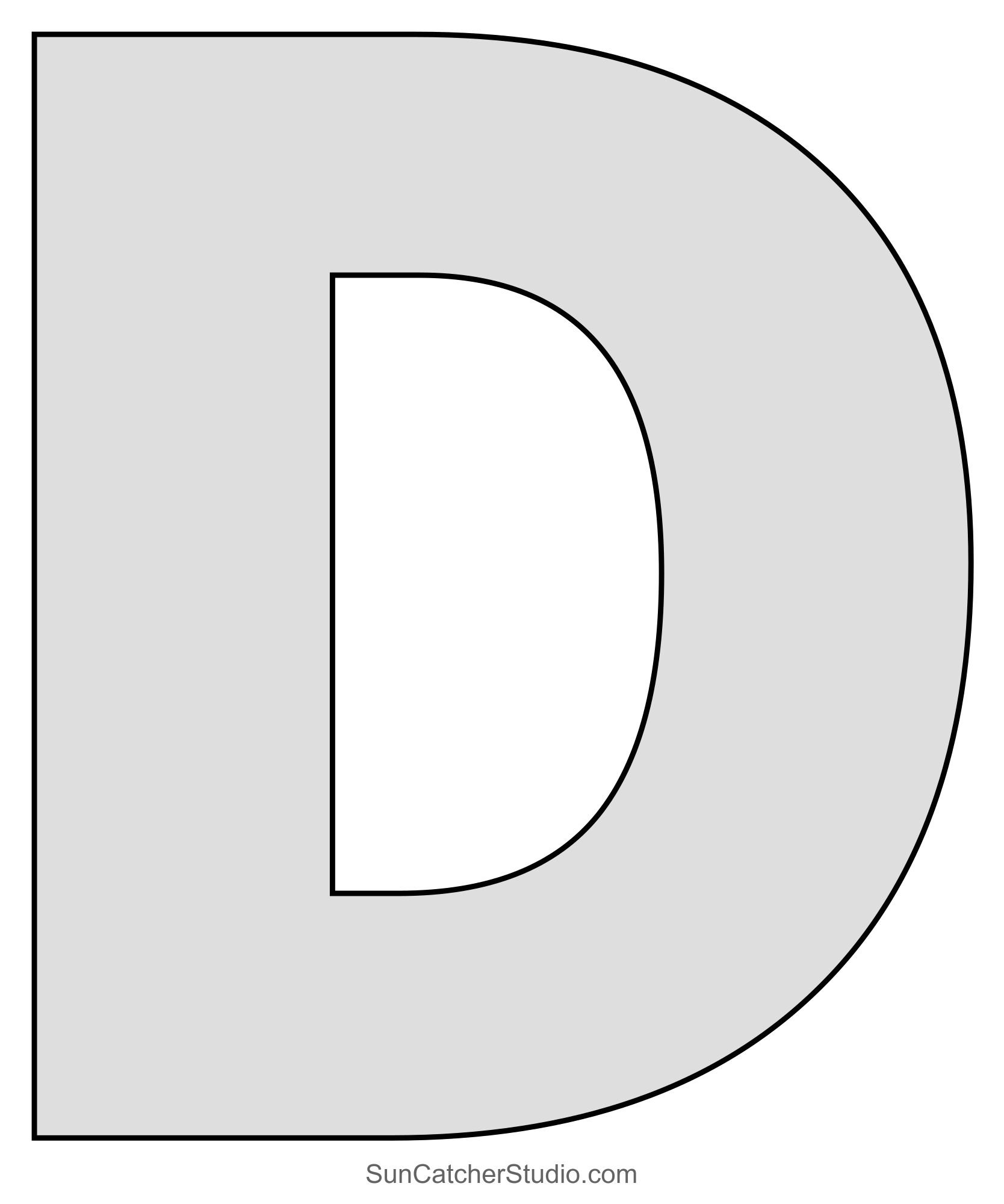 Large Letter Stencils (Printable Alphabet Lettering Font) – Free pertaining to Free Printable 6 Inch Letter Templates