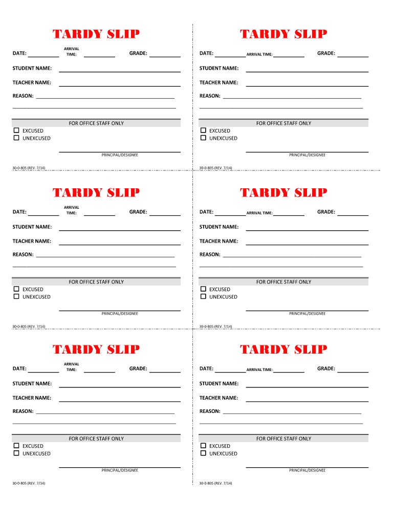 Late Pass Template Free: Fill Out &amp;amp; Sign Online | Dochub pertaining to Free Printable Printable Tardy Slips