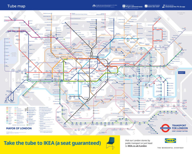 Free Printable London Tube Map