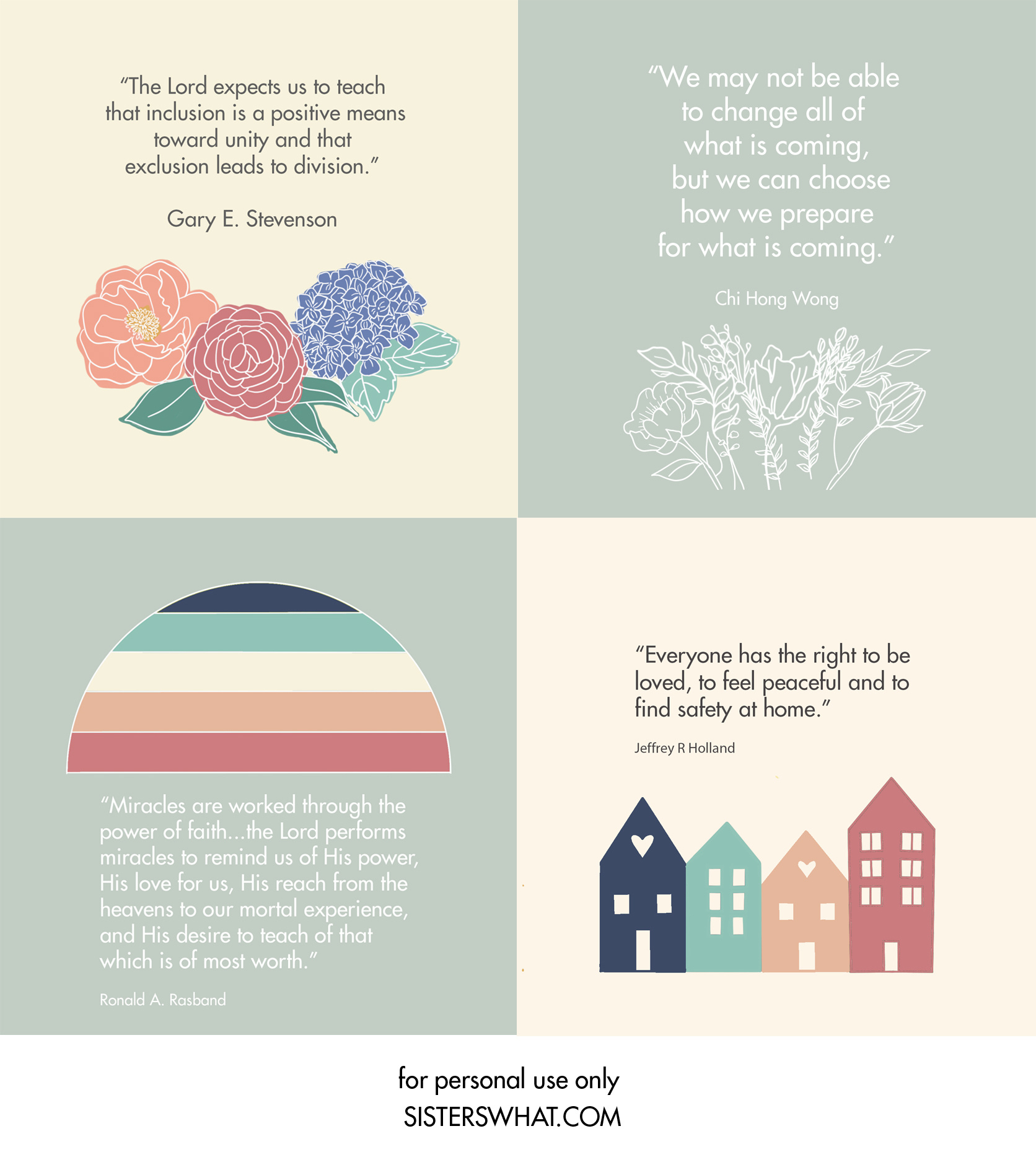 Lds General Conference April 2021 Printable Inspiring Quotes with Free Printable Lds Quotes