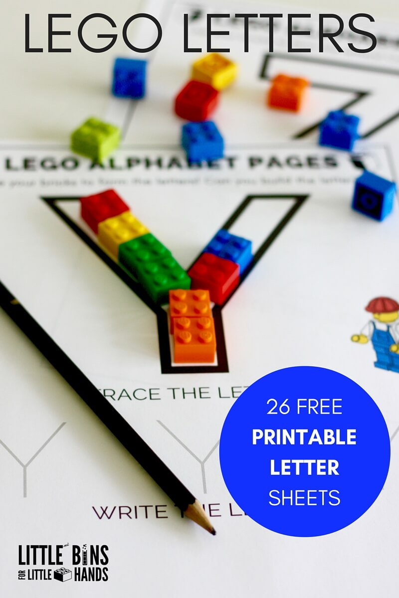 Learn With Lego Letters - Little Bins And Bricks within Free Lego Letter Printables