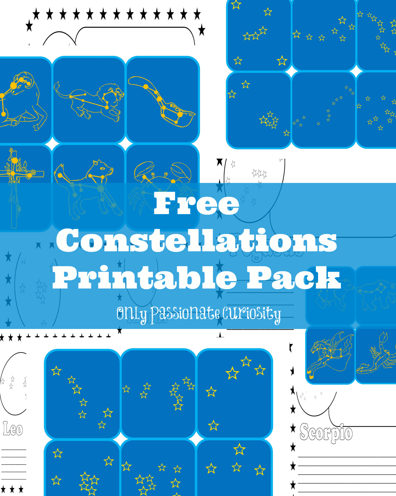 Learning About Constellations: Free Printable Pack - Only pertaining to Constellation Printables Free