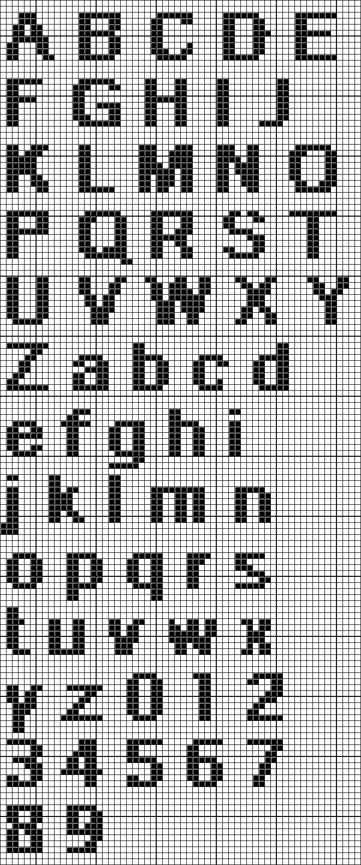 left col here for cross stitch alphabets free printable Left Col Here for Cross Stitch Alphabets Free Printable