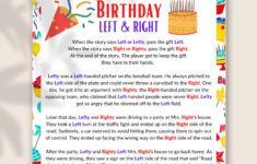 Left Right Game, Left Right Birthday Game, Printable Funny Left within Free Printable Left Right Birthday Game