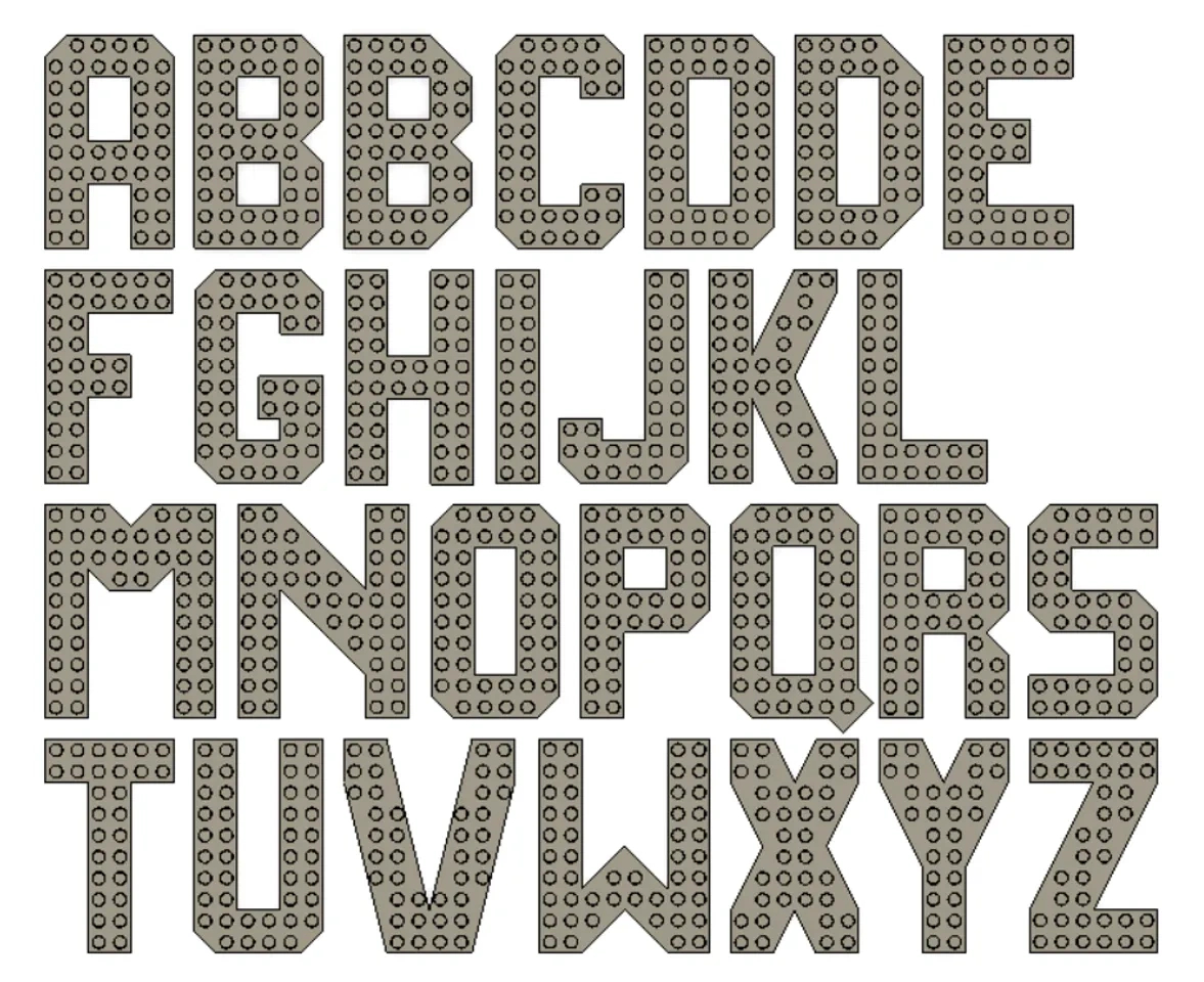 Lego Compatible Alphabet And Digitschleeblatt | Download Free with regard to Free Lego Letter Printables