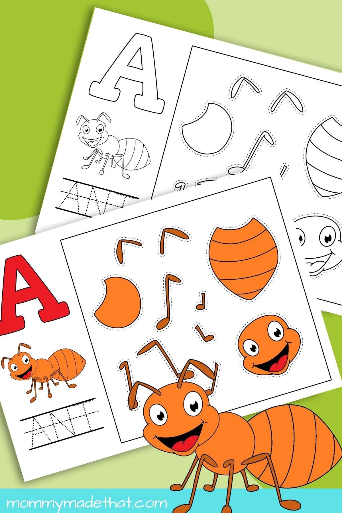 Letter A Is For Ant Craft (Cute Free Printable Letter A Craft) intended for Free Printable Ant Template