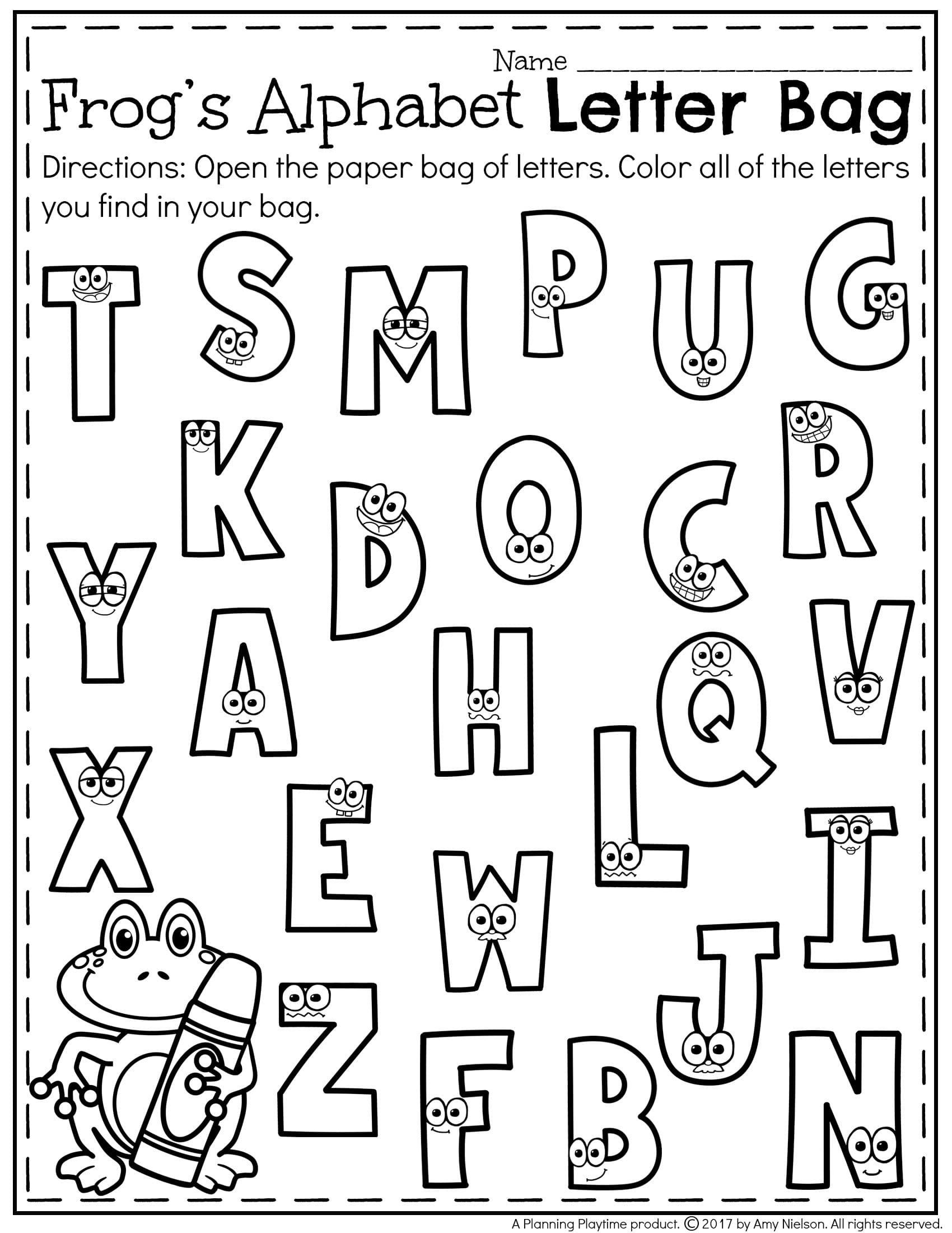 Letter Recognition Worksheets - Planning Playtime within Free Letter Recognition Printables