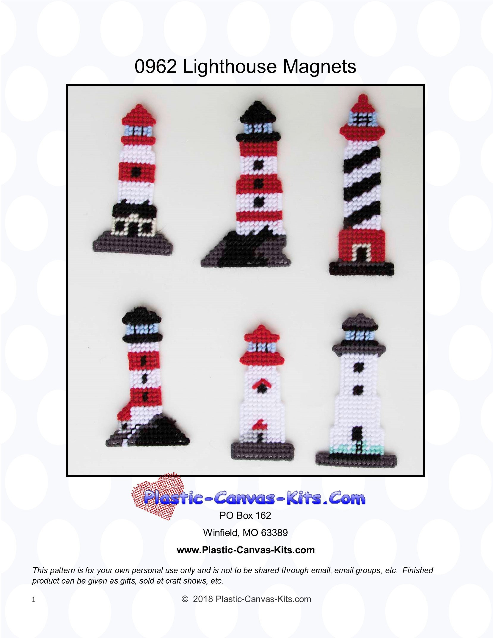 Lighthouse Plastic Canvas Pattern - Etsy in Free Printable Lighthouse Plastic Canvas Patterns