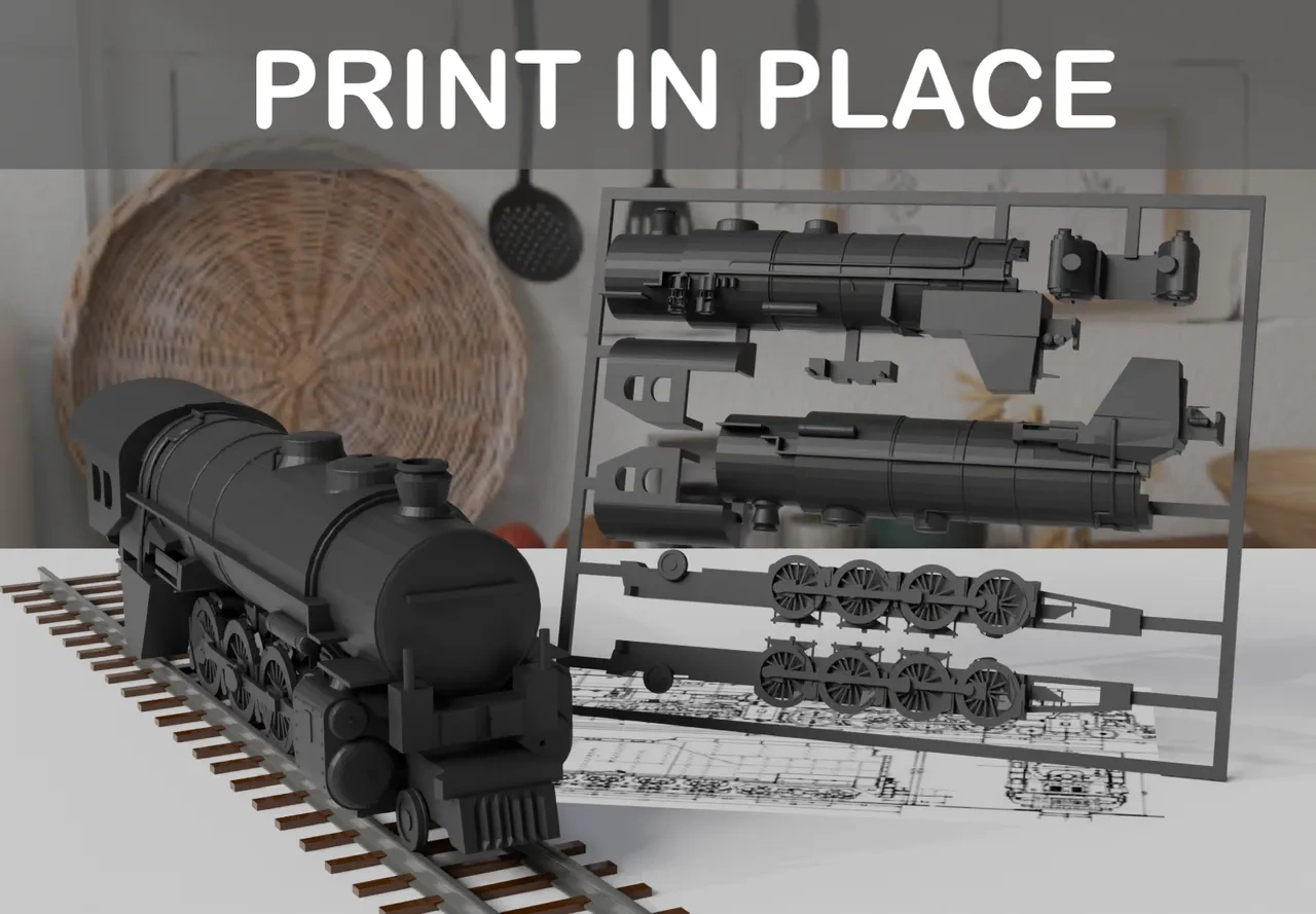 Locomotive Big Boy - Kit Cardcrea_Hicks | Download Free Stl inside Free Downloadable Printable Model Railway Card Kits