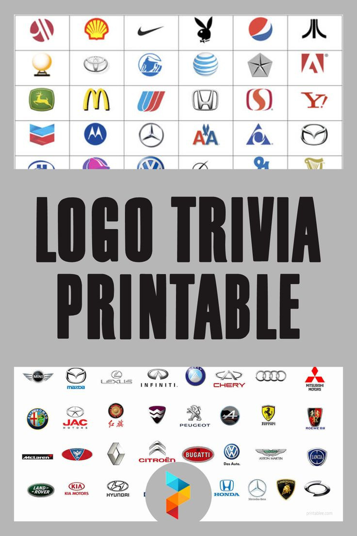 Logo Trivia - 10 Free Pdf Printables | Printablee with Free Printable Guess the Logo Game