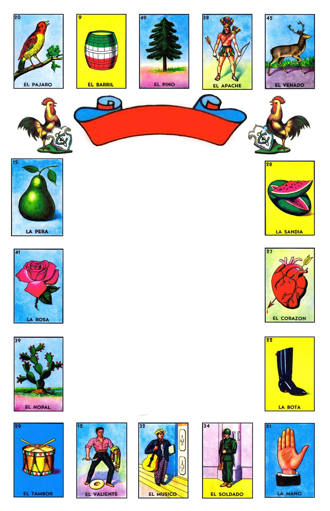 Loteria Jeder Anlass Master Blank Template (4 &amp;quot;X 6&amp;quot;) Ältere with Loteria Template Free