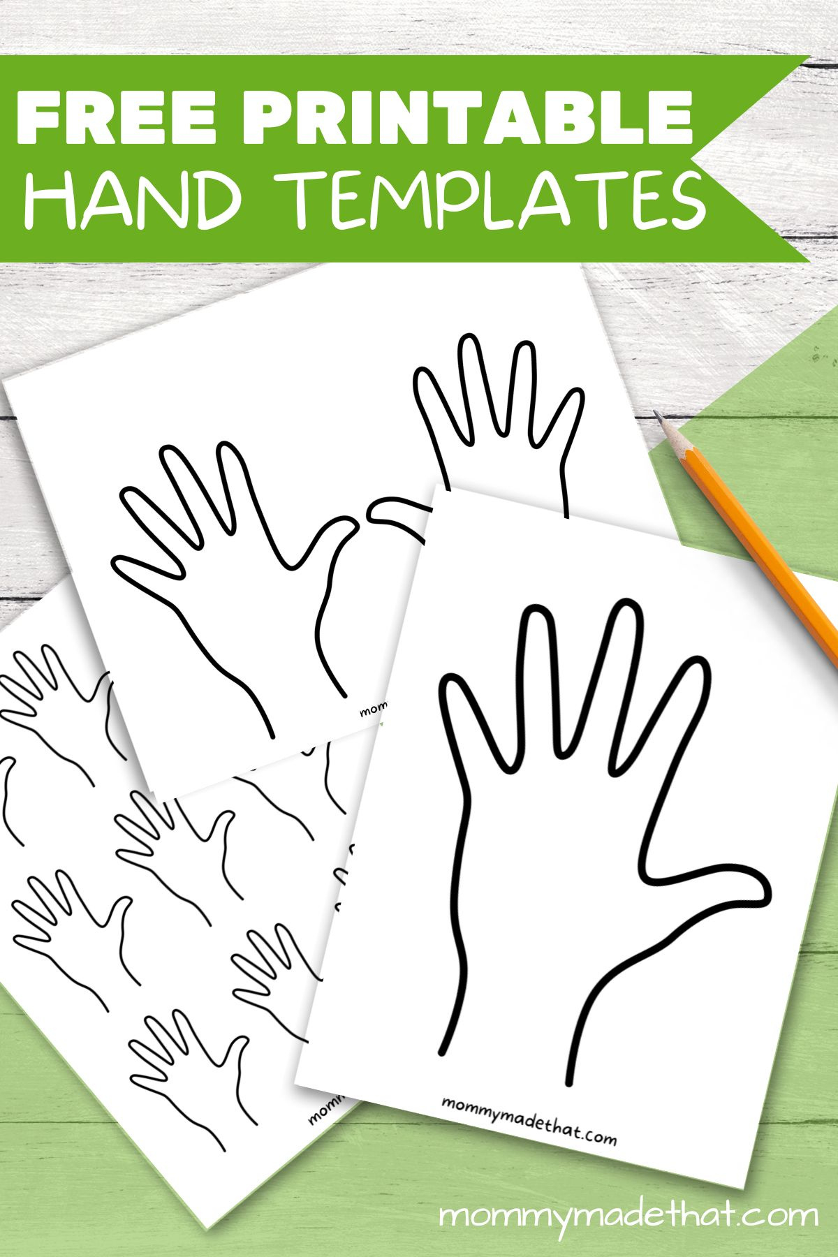 Lots Of Hand Outlines And Templates (Free Printables!) regarding Free Printable Hand Template