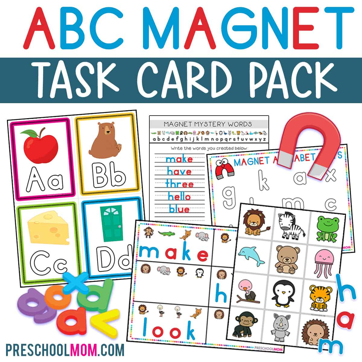 Magnet Alphabet Letter Mats - Preschool Mom throughout Free Magnet Printables