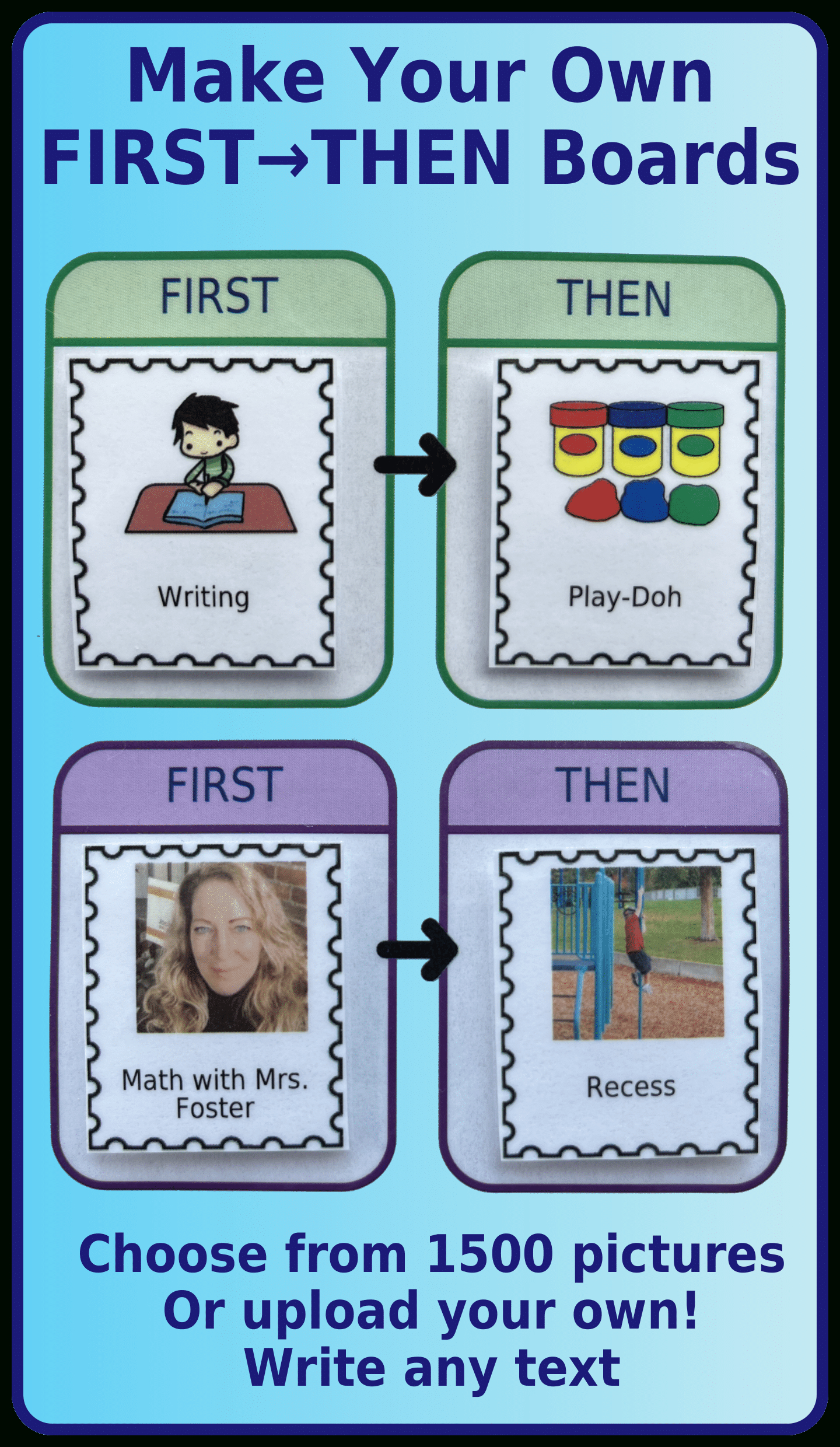 Make Your Own First-Then Boards – The Trip Clip Blog within First Then Board Free Printable
