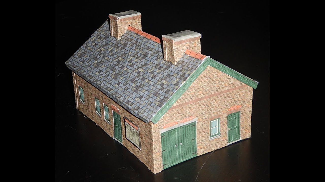 Make Your Own Free Model Engineering Shed Offices Ho Scale. inside Ho Scale Printable Buildings Free